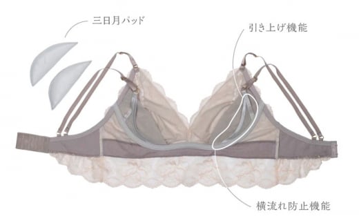 【サイズML.ショーツフルバック】【ナイトブラ】FINAL FORM ブラジャー＆ショーツセット Ivory yvesju イヴジュ イヴジュビリー ブラジャー ノンワイヤー ナイトブラ 育乳 下着 