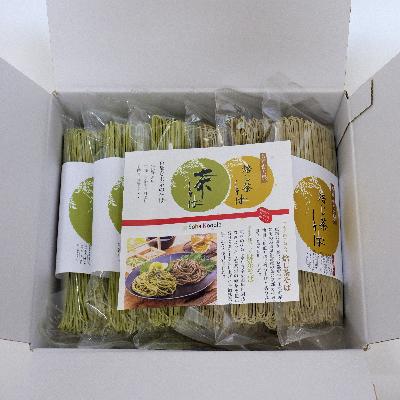 ふるさと納税 宇治田原町 京都きよ泉の宇治抹茶・ほうじ茶そば(12食分・つゆ付き)ざるそば 年越しそばにも |  | 01