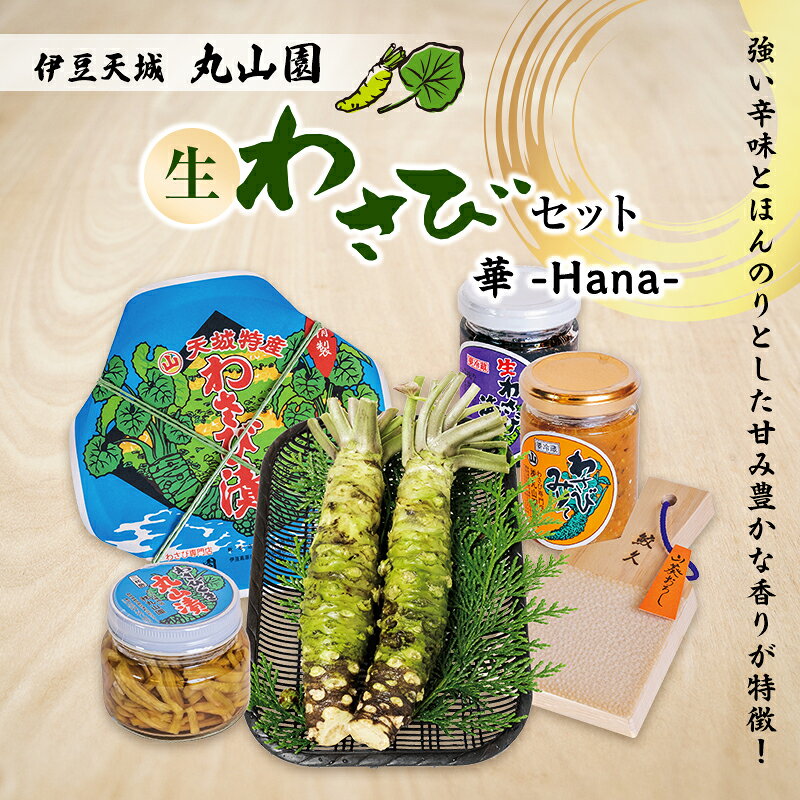 【ふるさと納税】みそ 伊豆天城 詰め合わせ わさびセット 華 山葵 ワサビ 生わさび 味噌 漬け物 漬物 手作り 加工品 おつまみ 丸山園 静岡県河津町 ギフト