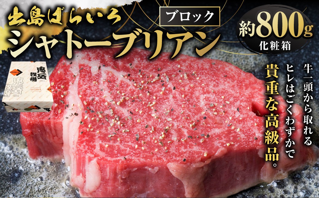 ＜出島ばらいろ＞ シャトーブリアン ブロック 約800g ／ 長崎和牛 和牛 国産 お肉 肉 牛肉 焼肉 焼き肉 BBQ