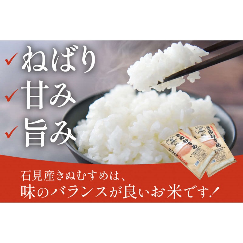 石見産きぬむすめ30kg(5kg×6回コース）【定期便】 お米 お取り寄せ 特産 精米 白米 ごはん ご飯 コメ 新生活 応援 準備 【1939】