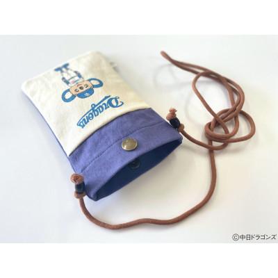 ふるさと納税 大垣市 【中日ドラゴンズとのコラボアイテム】のこり染×ドアラスマホショルダー ブルーベリー |  | 03