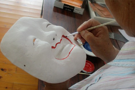 石見神楽面　男鬼