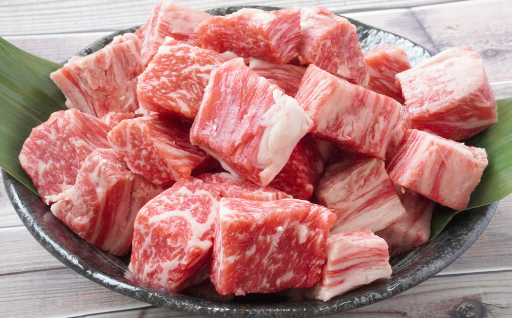 【定期便3ヶ月】淡路牛ロースの定期便（ロース切り落し・厚切ロース焼肉用カット・ロース サイコロステーキ）　　[切り落とし 焼肉 ステーキ 国産 牛肉 ロース 定期便]