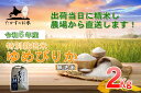 【ふるさと納税】令和5年産北海道米を代表する人気の品種「ゆめぴりか」食べきりサイズ（無洗米・2kg）