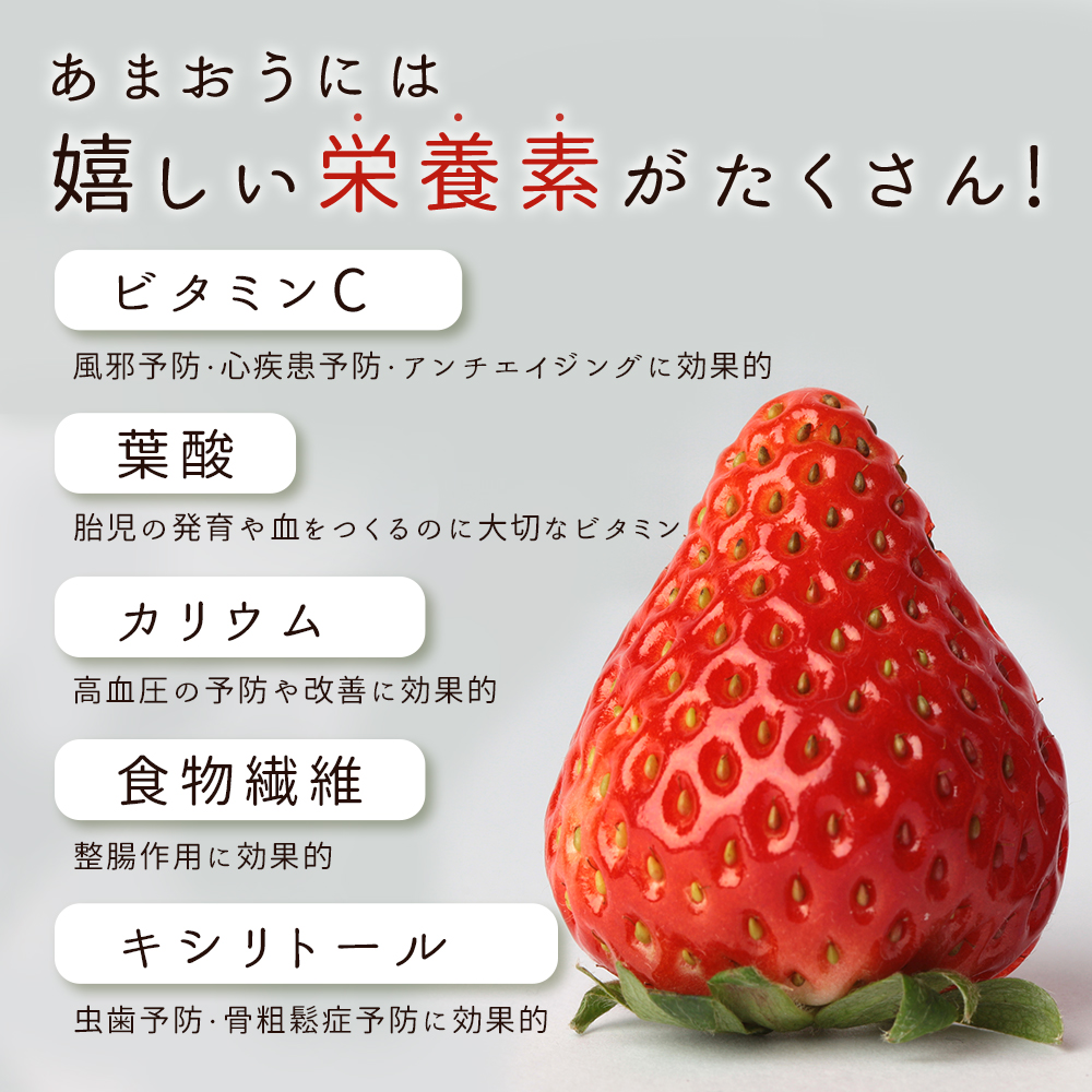 3S12 　博多あまおう 約1,080ｇ (約270ｇ×4パック)