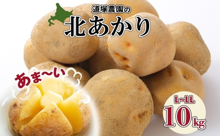 じゃがいも 北あかり 北海道産 道塚農園 L-LLサイズ じゃがいも【計10kg前後】【先行予約】