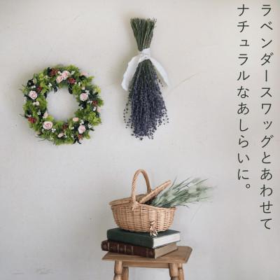 ふるさと納税 上富良野町 富良野花七曜 フェアリーリース ◆ プリザーブドフラワーリース ナチュラル かわいい |  | 01