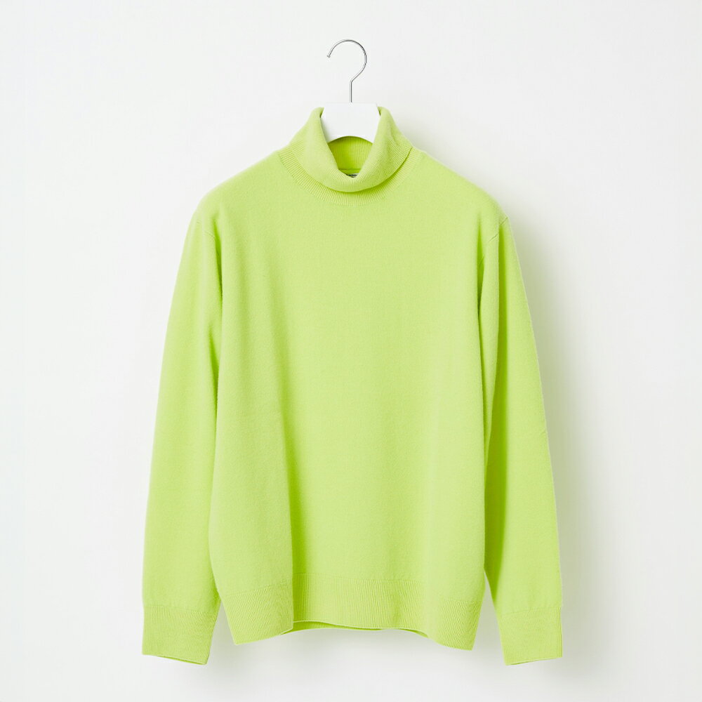【ふるさと納税】 ≪順次発送≫ Yonetomi×Spiber NEW BASIC KNIT TURTLE NECK PULLOVER LIME ライム ニューベーシックニット 服 洋服 ユニセックス メンズ レディース ブランド 山形県 山辺町 送料無料 yt-ntpxl-sn ※沖縄・離島への配送不可