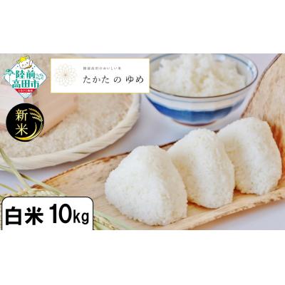 ふるさと納税 陸前高田市 【陸前高田市ブランド米】 令和7年産 白米 10kg 品種:たかたのゆめ 米 おにぎり お弁当