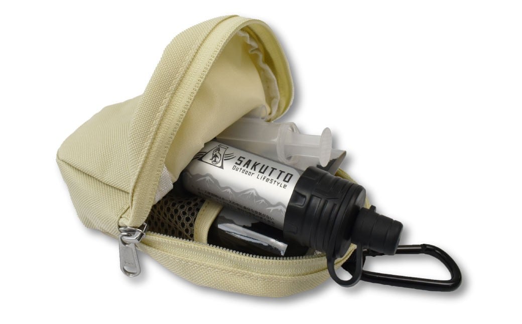 SAKUTTO 携帯浄水器 専用ポーチ （Outdoor ベージュ）