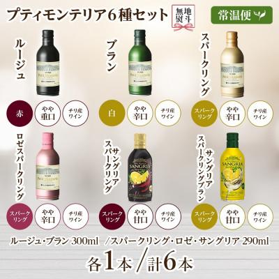 ふるさと納税 笛吹市 無地熨斗 プティモンテリア 6種セット 計6本入 モンデ酒造 山梨県 笛吹市 |  | 02