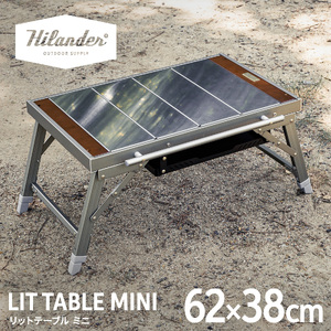 【 Hilander（ハイランダー) 】LIT TABLE MINI リットテーブルミニ アッシュゴールド_OS226-0092