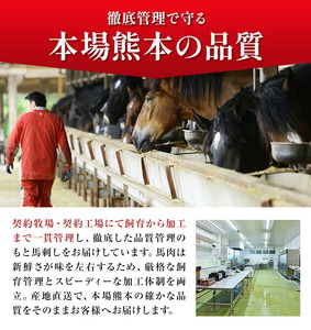 熊本 馬刺し 馬肉ユッケ 約300g ユッケたれ付き 合同会社トライウィン《90日以内に出荷予定(土日祝除く)》熊本県 菊池市 馬刺 刺身 馬肉 ユッケ たれ付き 小分け 個包装 冷凍 送料無料