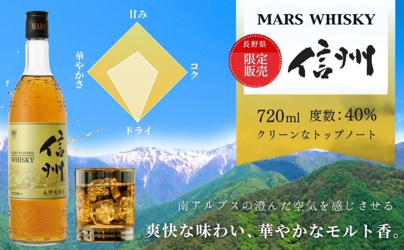 ウイスキー ギフト セット 本坊酒造 3本 信州ウイスキー 長野限定 ブレンデッドモルト 酒 洋酒 プレゼント 贈り物 長野県 駒ヶ根市
