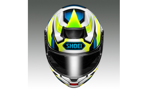 SHOEIヘルメット「NEOTEC3 ANTHEM(YELLOW／BLUE)」M フィッティングチケット付｜フフリップアップ システムヘルメット ネオテック ェイスカバー システム バイク ツーリング