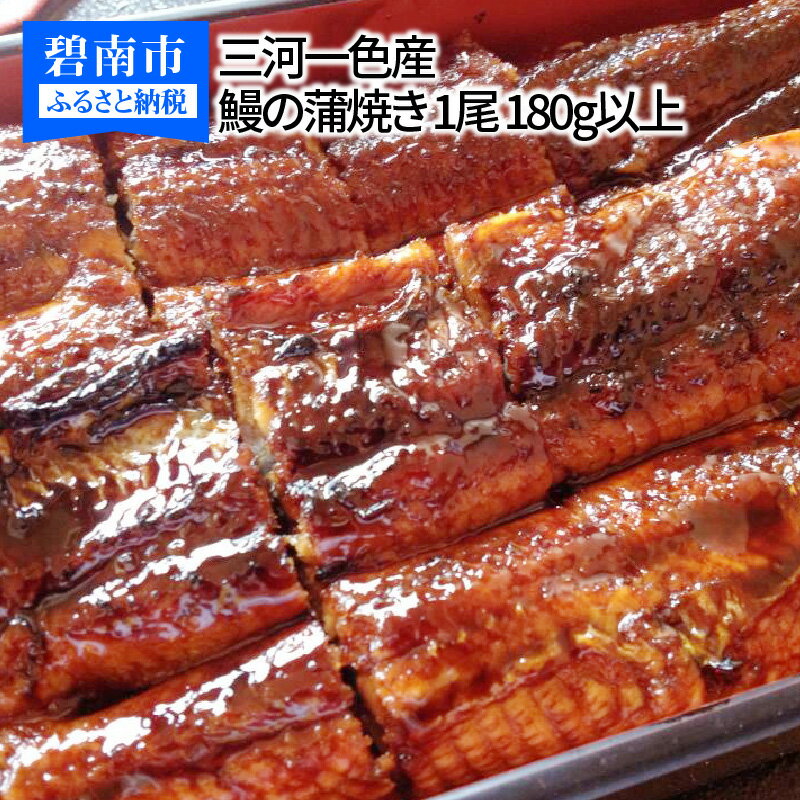 【ふるさと納税】三河一色産 鰻の蒲焼き 1尾 180g以上 うなぎ処はちすか 国産 日本料理 うなぎ 蒲焼 白焼き 真空 冷蔵 大きい うな丼 うな重 ひつまぶし