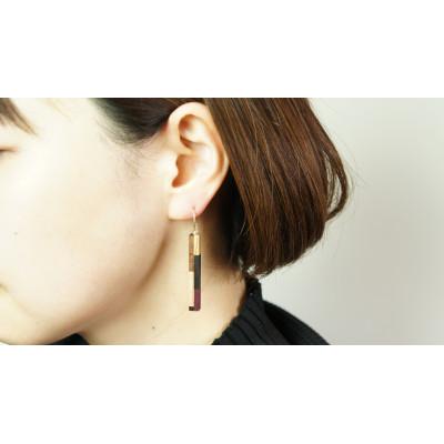 ふるさと納税 日南町 FOSSIL SERIES ロッドピアス |  | 01