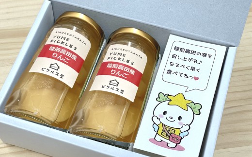 【数量限定】 たかたのゆめちゃんのおすすめ！ ゆめピクルス 2本 詰め合わせ 〈 陸前高田米崎産りんご 〉【 果物 フルーツ 漬物 保存食 健康 酢 カラフル 酢漬け SDGs 】 RT3040