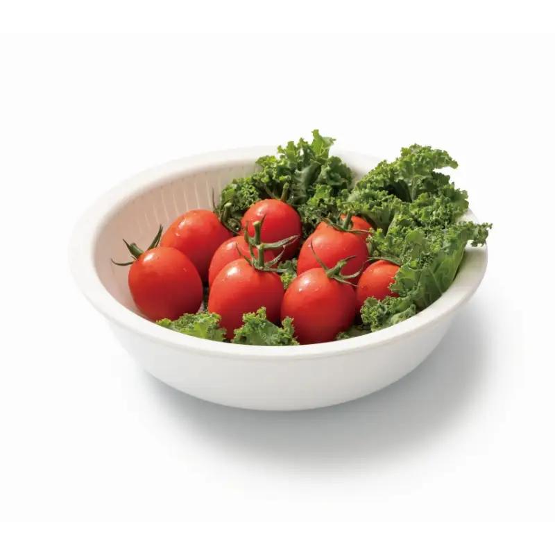 米とぎにも使える ザル ボウル グリーン ／ キッチン用品 調理器具 耐熱 電子レンジ対応 食洗機対応 ライクイット like-it 奈良県 葛城市【like023-1A】