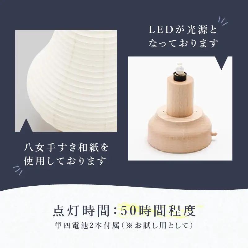 【八女提灯】cocolan　四季シリーズ　夏／Summer  ちょうちん 伝統工芸品 日本 職人技 温もり 光 ライト 電気 和紙 電池式 ギフト プレゼント コンパクト 新生活 ルームライト コード