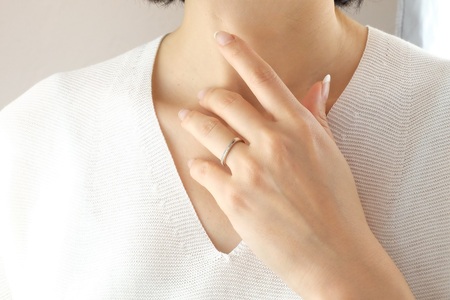 ブルージュの石畳リング　レディース【サイズ：8号～16号（1号刻み）】