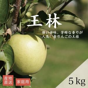 【産地直送】「王林」りんご　家庭用　5kg(12～20個)【配送不可地域：離島・沖縄県】【1667204】