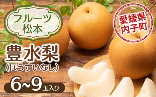 
            フルーツ松本の豊水梨(ほうすいなし)（2）【6～9玉入り】【フルーツ 果物 くだもの 食品 人気 おすすめ 送料無料】
          