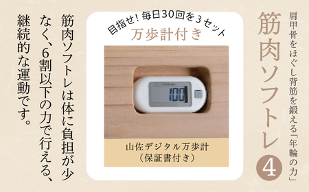 肩甲骨をほぐし背筋を鍛える「年輪の力」筋肉ソフトレ④ 049003
