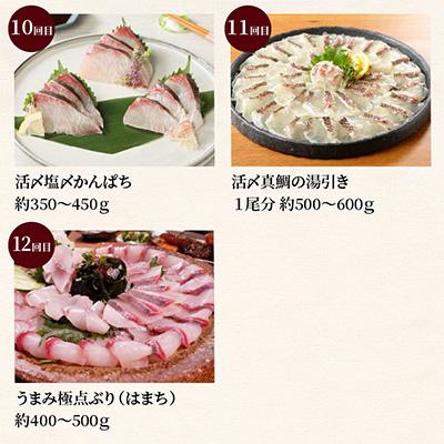 ふるさと納税 延岡市 【毎月定期便】【ふるさと納税】活〆鮮魚のお刺身全12回 |  | 03