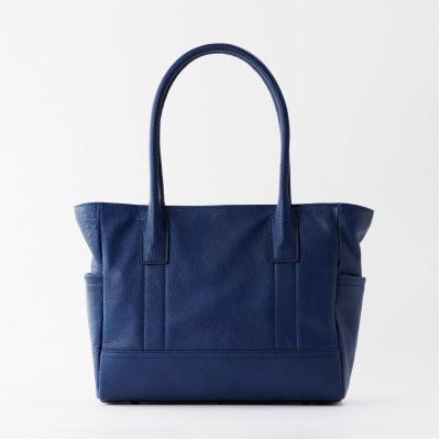 ふるさと納税 墨田区 azzuni馬革A4トートバッグ《S capa》ブルー　AZ082