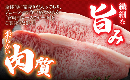 宮崎牛ロースステーキ2枚(合計400g)_MJ-N303_(都城市) 宮崎県 都城市産 宮崎牛 ロース ステーキ 霜降り