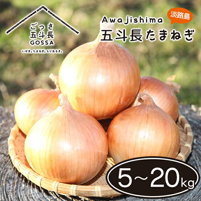 【ふるさと納税】五斗長たまねぎ 5kg・10kg・20kg　淡路島 玉ねぎ 淡路島産 たまねぎ 玉葱 タマネギ