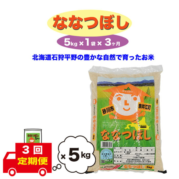 【ふるさと納税】【おコメ定期便】北海道奈井江町　ななつぼし　【5kg・10kg】