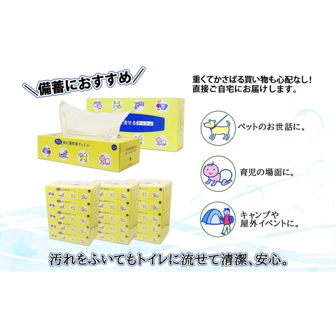 定期便 2カ月連続2回 北海道産 とけまるくん ボックスティッシュ 10箱 ポケットティッシュ 96個 セット 水に流せる ペーパー まとめ買い 香りなし 厚手 雑貨 生活必需品 備蓄 リサイクル 箱
