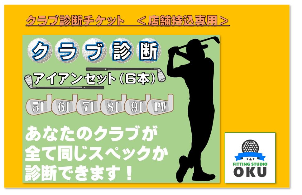 【ふるさと納税】ゴルフ クラブ 診断チケット 店舗お持ち込み専用 アイアンセット (6本) （ウエッジを含む6本） | 店舗持込 ゴルフ工房 FITTING STUDIO OKU 君津市 きみつ 千葉県