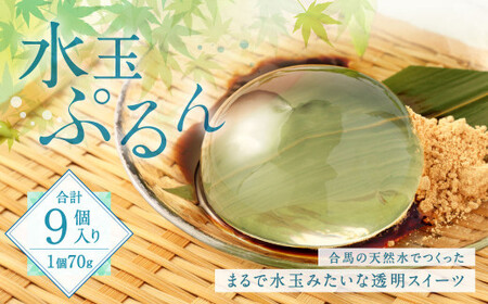 水玉ぷるん (70g×3個入り)×3セット 天然水 スイーツ