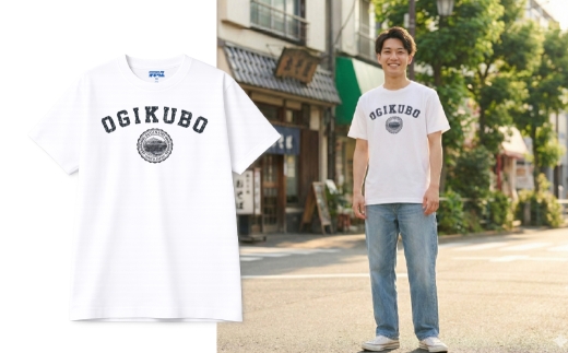 荻窪カレッジTシャツ 1枚 （ ホワイト ） シャツ 服 プリントシャツ イラストシャツ ファッション オシャレ メンズ レディース 男性 女性 アパレル 半袖 衣類 カジュアル