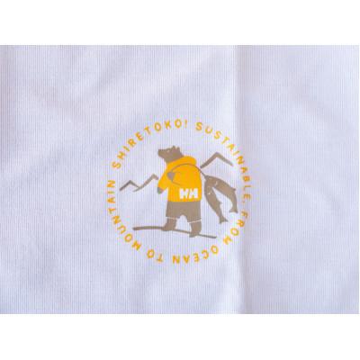 ふるさと納税 斜里町 知床トコさん×HELLY HANSEN コラボTシャツ【ホワイト】Mサイズ
