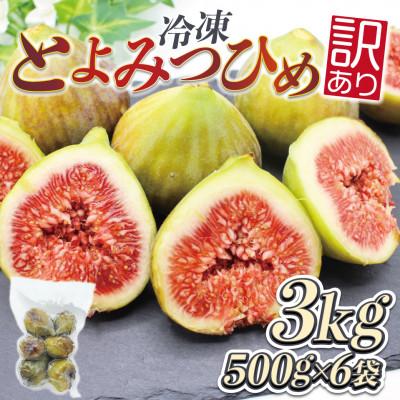 ふるさと納税 春日市 訳あり冷凍いちじく「とよみつひめ」500g×6袋(3kg)(春日市)