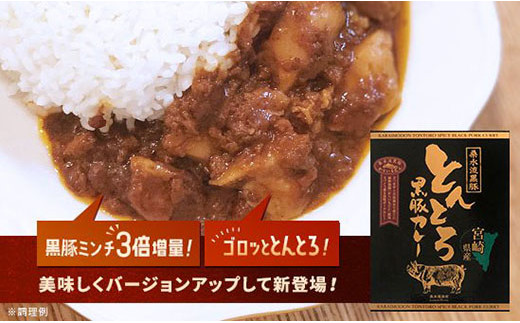 
【ご当地カレー】黒豚トントロ肉とあらびきミンチの濃厚“とんとろカレー”
