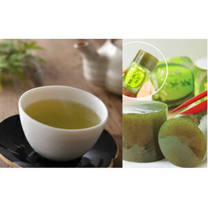 【ふるさと納税】緑茶 最高級深蒸し茶 金谷いぶき600g セット お茶羊羹付き 和菓子 ようかん 新茶期 日本茶アワード審査員奨励賞受賞 深蒸し煎茶 煎茶 茶処静岡代表銘菓 静岡県島田市