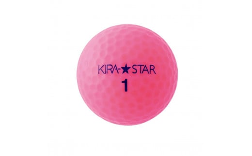 ゴルフボール  KIRA STAR 12球入 1ダース【カラー：ピンク】 さぬき市