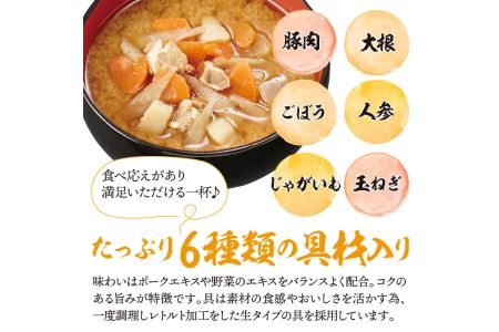 （WR73）神州一味噌 おいしいね！！ とん汁  60食(1食×6個×10） カップとん汁 インスタントとん汁 即席とん汁 本格的とん汁 人気とん汁 カップ味噌汁 インスタント味噌汁 即席味噌汁 簡単