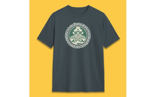 遮光器土偶 Tシャツ (スレート) 1枚｜半袖 しゃこちゃん ゆるきゃら 縄文 土偶 青森県 つがる市 世界遺産 [0431]