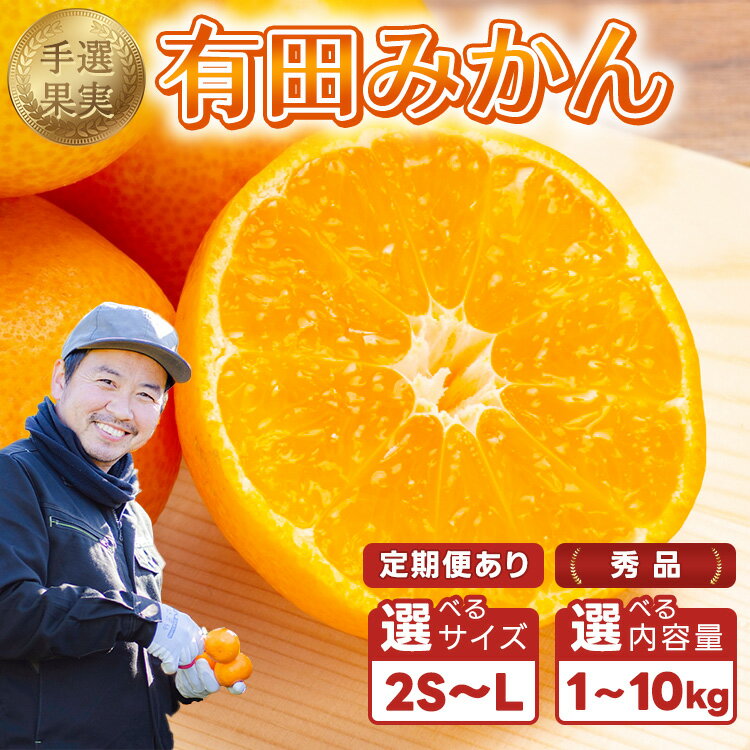 【ふるさと納税】【まごころ手選別】【選べる内容量・サイズ・定期便】和歌山の有田みかん 秀品｜みかん ミカン mikan 柑橘 フルーツ 果物 ※2025年11月上旬～2026年1月下旬頃に順次発送予定