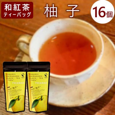 ふるさと納税 東白川村 和紅茶ティーバッグ ゆず 8個×2袋 東白川村産 岐阜県産 特選 和紅茶 紅茶 柚子 ティーバッグ