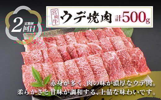 【令和7年10月から毎月配送】3か月定期便 月替わりで堪能!! 宮崎牛 イチオシ 焼肉 セット お楽しみ 定期便 粗挽き ウインナー 総重量2kg以上 ブランド牛 牛肉 黒毛和牛 国産 霜降り 赤身 