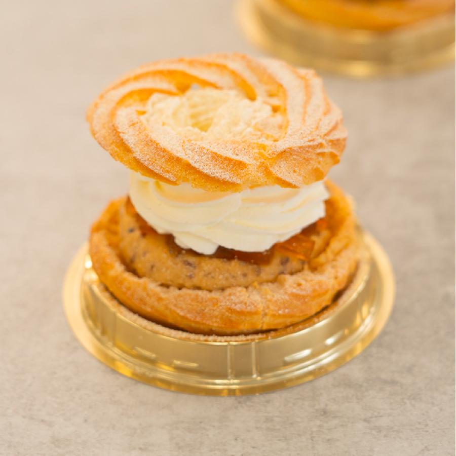 ＜レストランヒロミチ＞来迎寺在来種そば粉＆韃靼そば、うろこやのし梅のパリブレスト2個入り