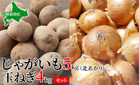 先行予約 北あかり5kg 玉ねぎ4kg セット じゃがいも